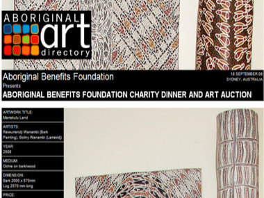 Aboriginal Benefits Foundation Charity Dinner and ART Auction