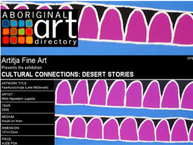 Artitja Fine Art presents Cultural Connections: Desert Stories