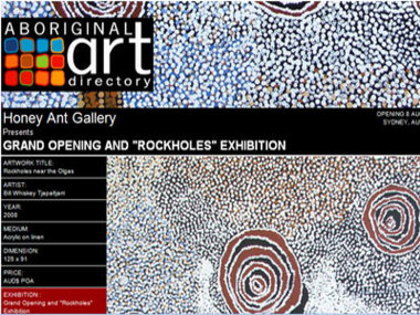 Honey Ant Gallery presents their Gallery Opening and Rockholes Exhibition