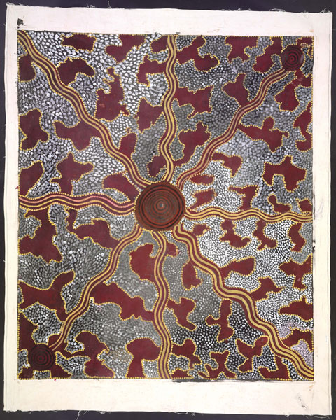 Honey Ant HuntThis artwork was part of a special slideshow feature for the exhibition Papunya Painting: Out of the Desert at the Australian Museum