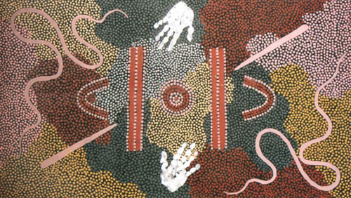Initiation CeremonyA free gift with this painting is a book on Clifford Possum Tjaptjarri by Vivien Johnson (2nd ed.) valued at $250.