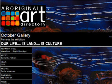 October Gallery presents Our Life.... is Land.... is Culture