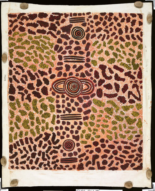 Wilkinkarra Menâ€™s CampThis artwork was part of a special slideshow feature for the exhibition Papunya Painting: Out of the Desert at the Australian Museum