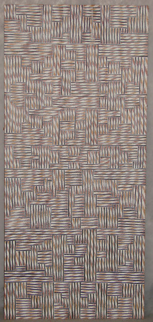 YalaaraThis artwork received a NATSIAA commendation in 2007. It is a contemporary representation of Banduk's family's artwork design.